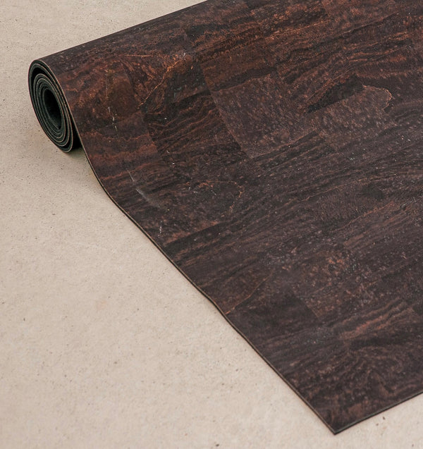 Cork yoga mat non-slip grip brown Rituil #color_earth