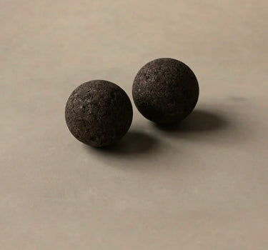 Rituil sustainable Portuguese cork massge balls set of two on concrete floor