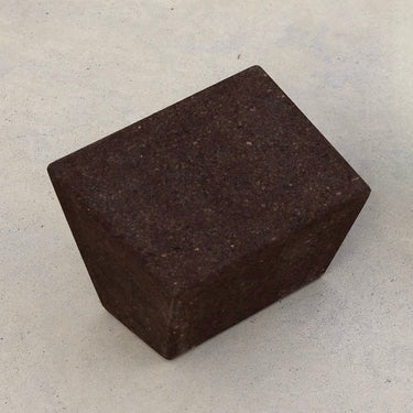 earth or brown restorative yoga block