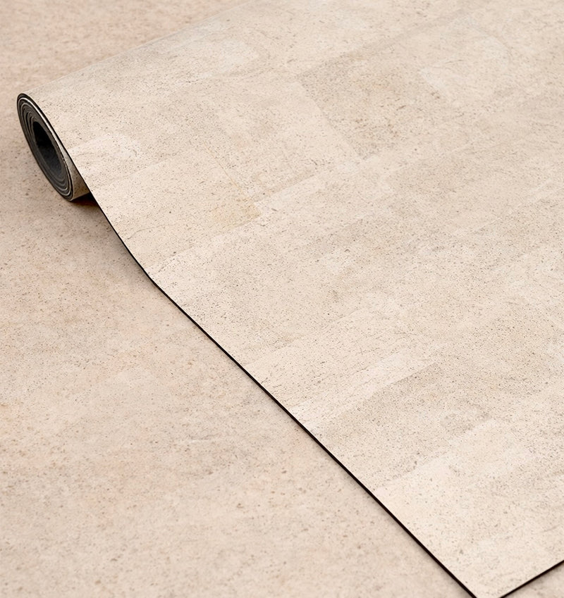 Cork yoga mat non-slip grip light color Rituil  #color_bone