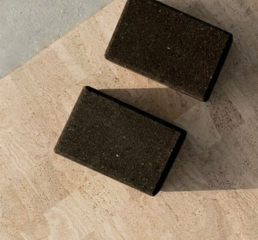 Rituil sustainable cream cork leather yoga mat featuring a non-slip, non-toxic, pvc free, textured surface with set of natural brown cork yoga blocks #color_bone