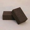 Pair of 2 earth / brown colored cork yoga blocks #color_earth