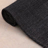 close up image of rolled Rituil non slip yoga recycled cotton rug in ash or black color #color_ash